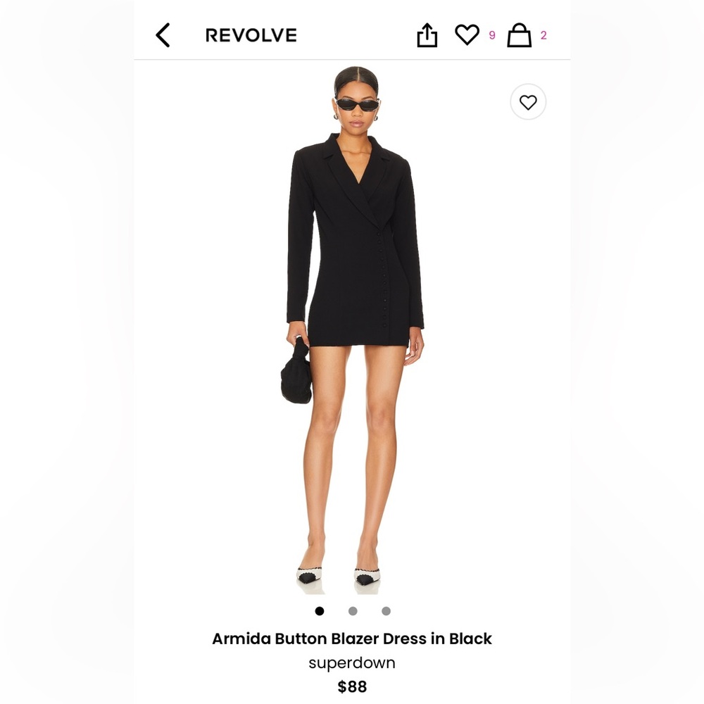 Revolve Superdown Armida Button Blazer Dress